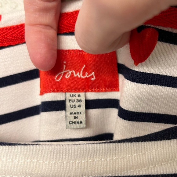 Like-New Joules Rivera Print Dress in Heart Stripe ♥️♥️♥️ - Picture 3 of 8
